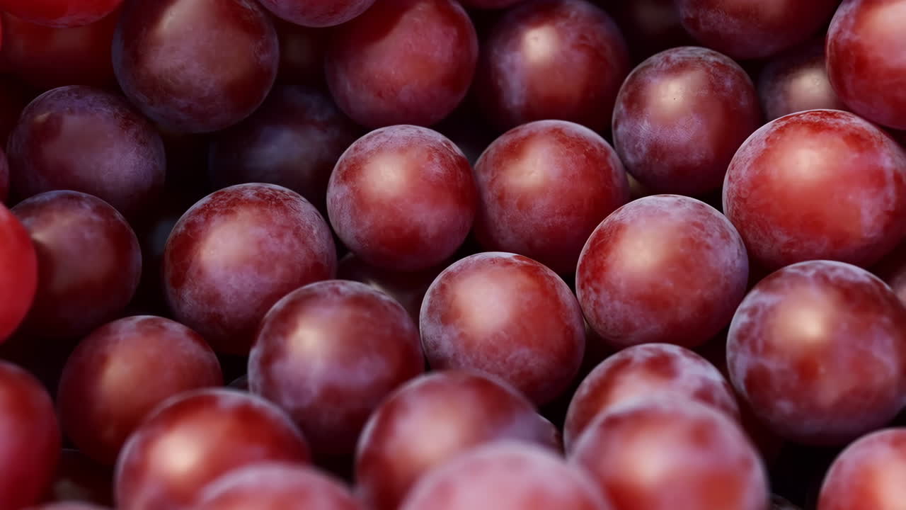 primer plano de las uvas rojas frescas