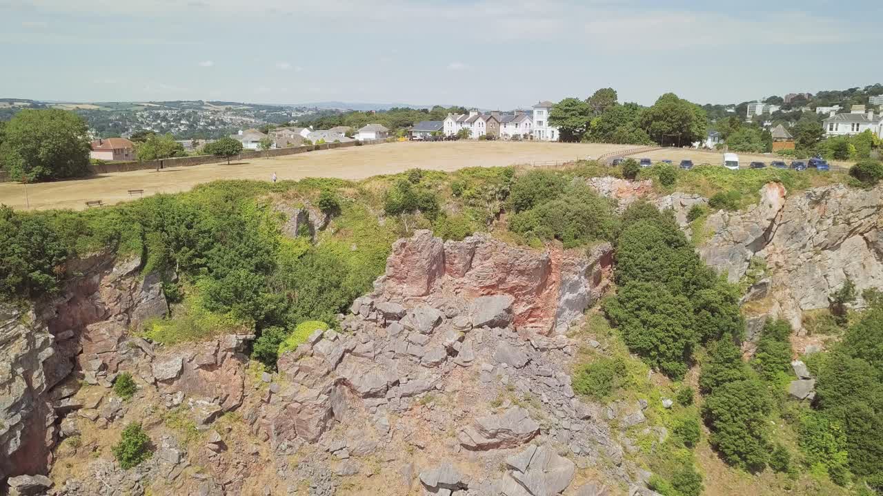 Rocky Cliffside with Lush Greenery