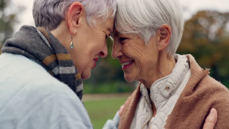 Love,-connection-and-senior-women-being-affection