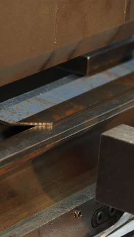 metal bending process on a press brake