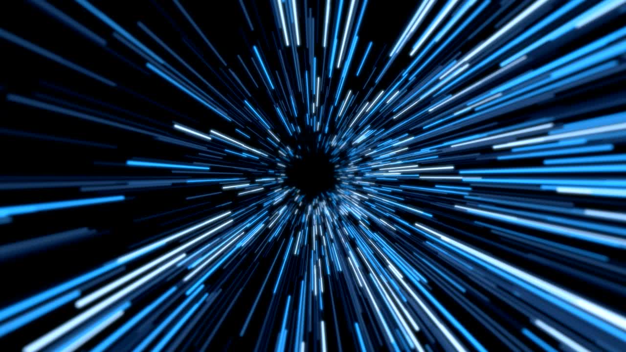 el túnel espacial de curvatura abstracto de 4k.