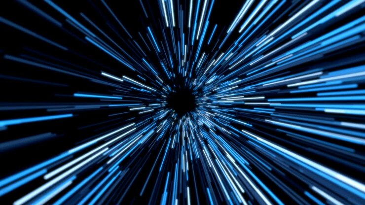 Tunnel spaziale warp astratto 4K