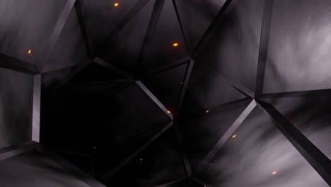 túnel abstracto, sin costuras animado fondo de corredor de ciencia ficción, bucle de 4k