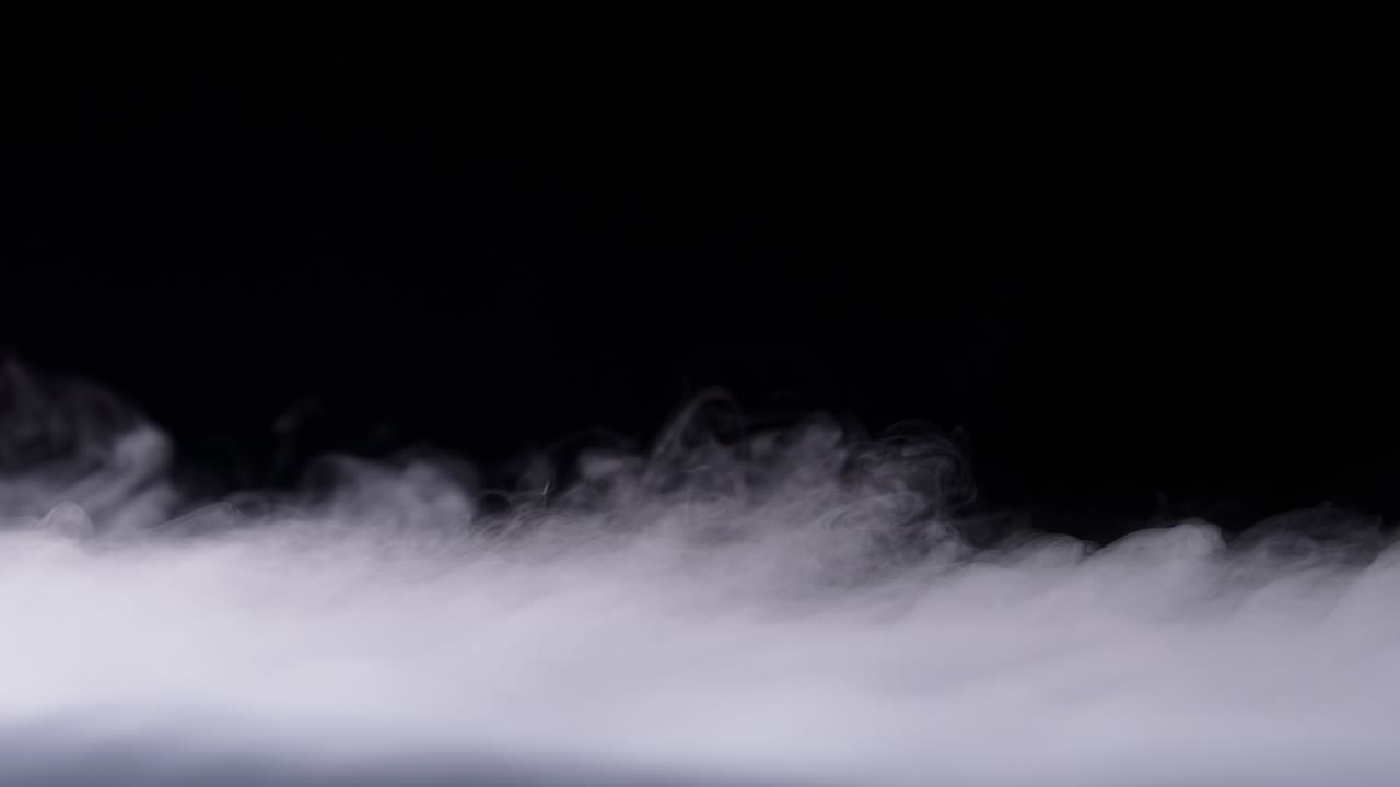 현실적인 건조 얼음 연기 구름 안개