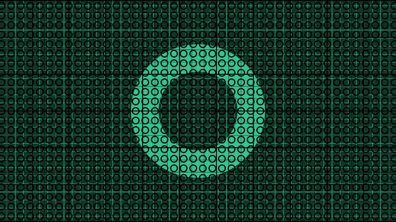 cuadrícula de fondo abstracta con círculos versión a
