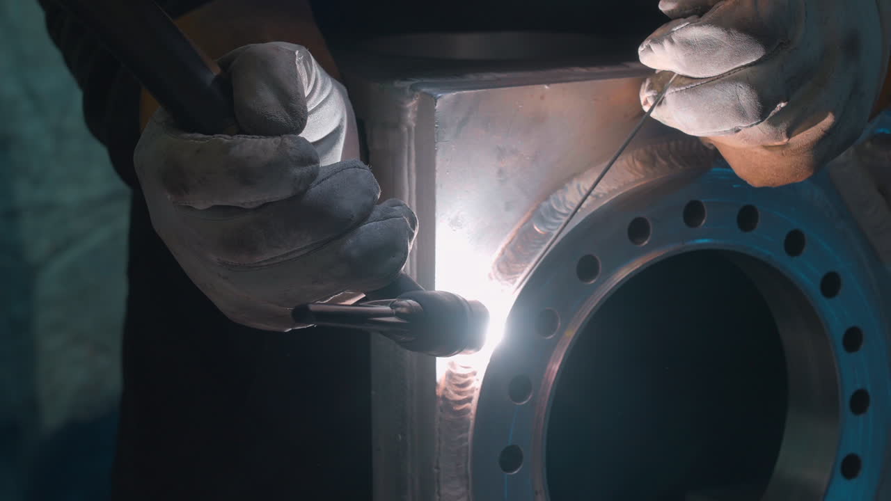 금속 용접 과정