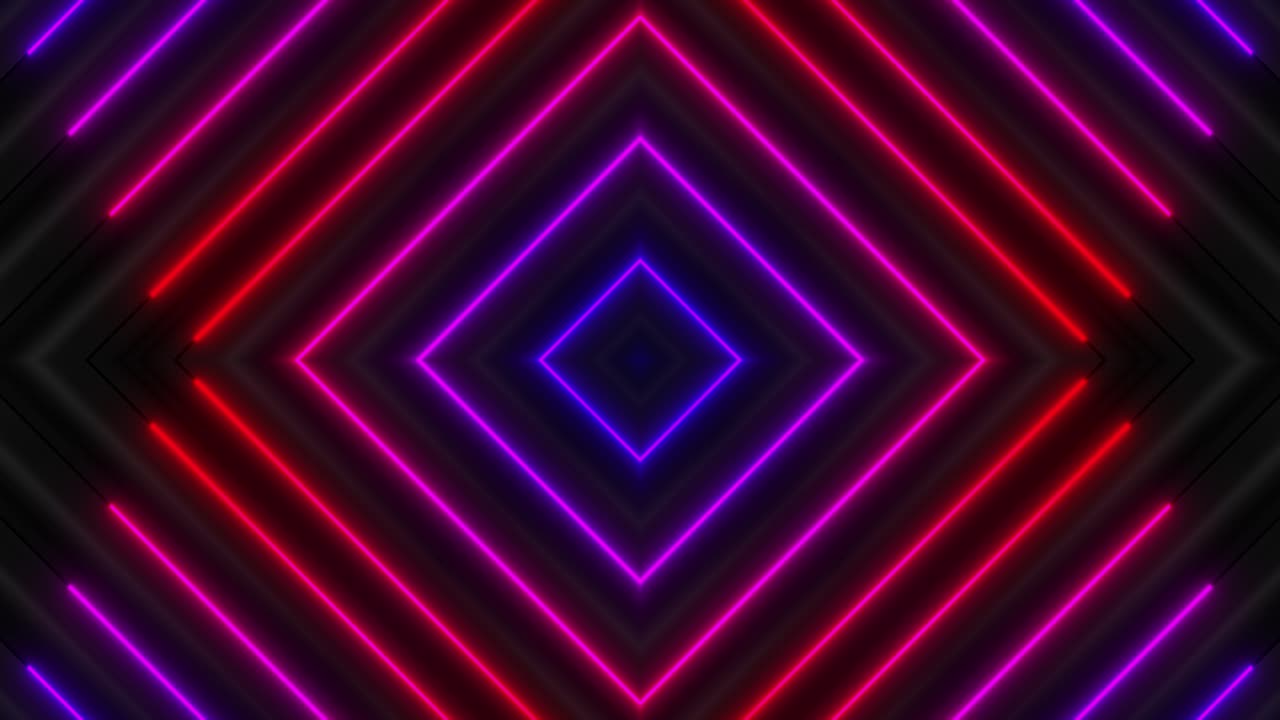 Modello geometrico astratto al neon