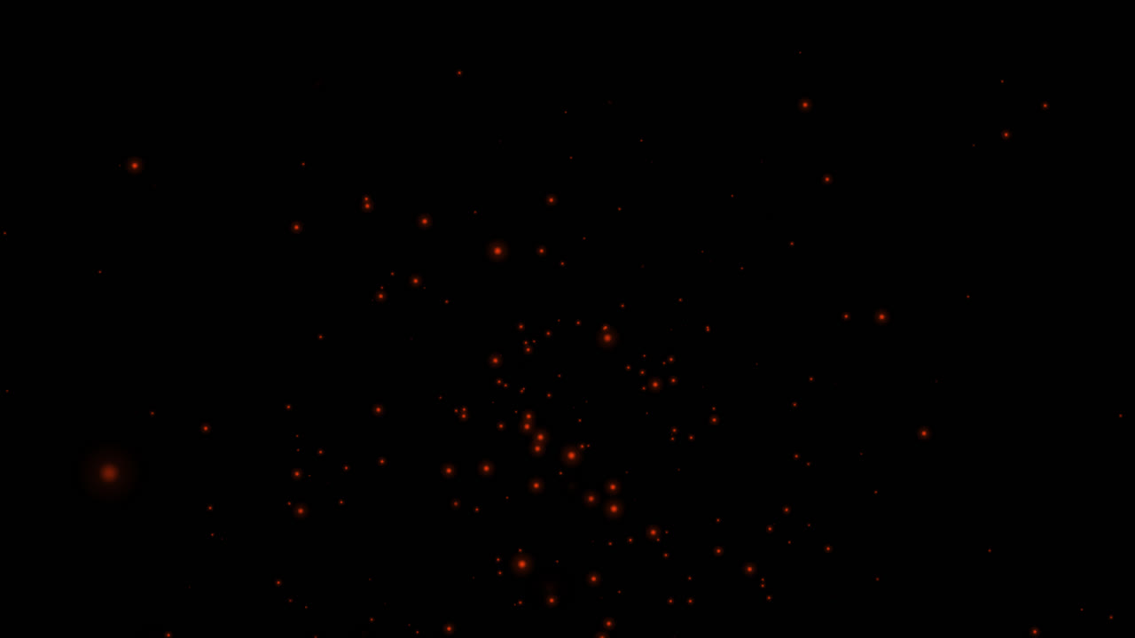 Red Sparks on Black Background