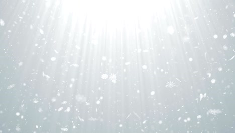 particles white snow snowflake winter christmas glitter bokeh abstract background loop