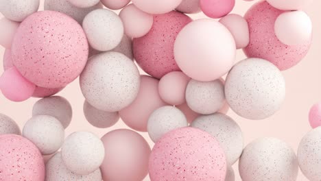 abstract pink and white spheres