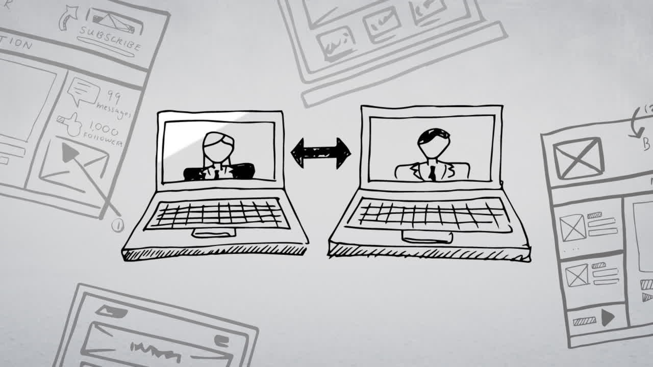 conexión humana y tecnología empresarial