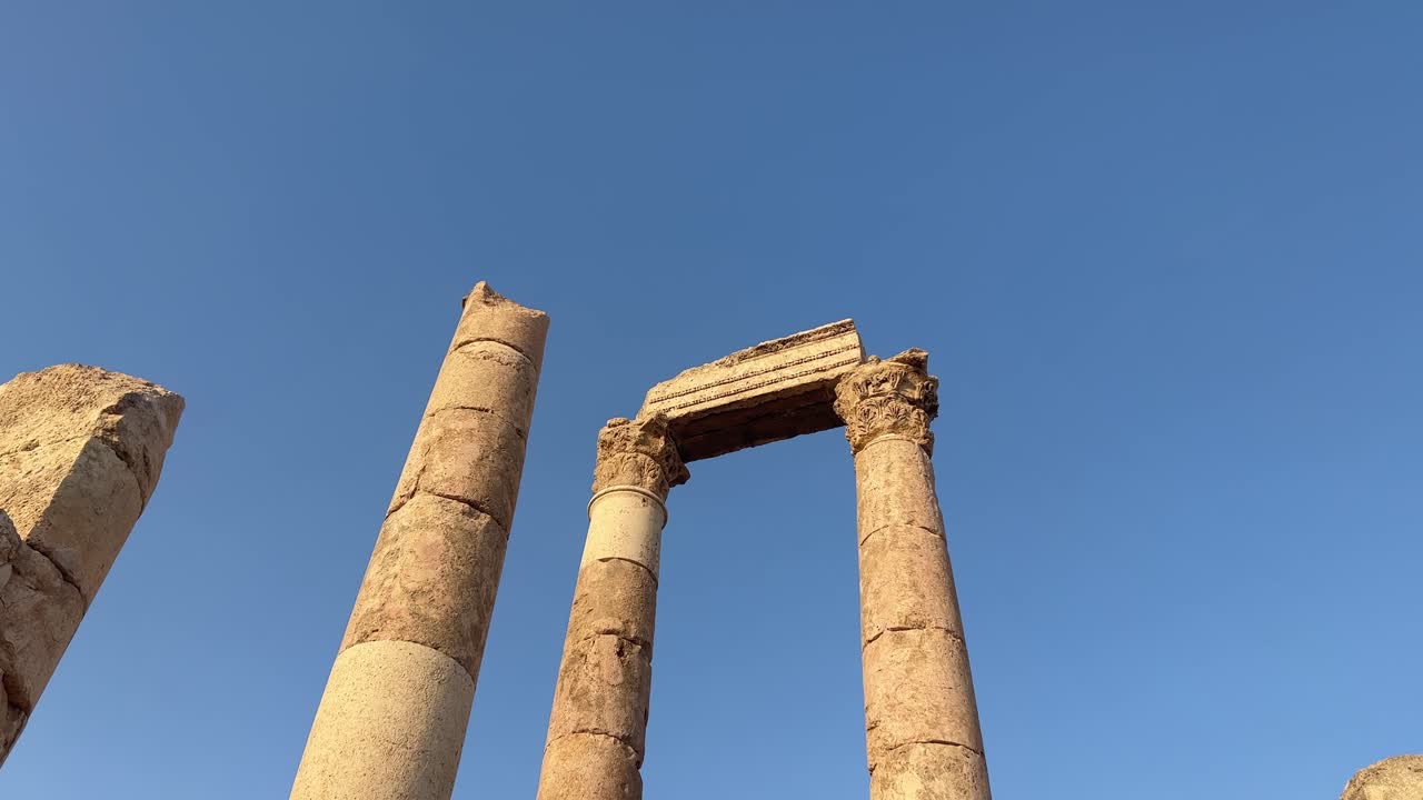 Amman Citadel Footage - Time Travel through Amman's Historic Citadel in Jordan
