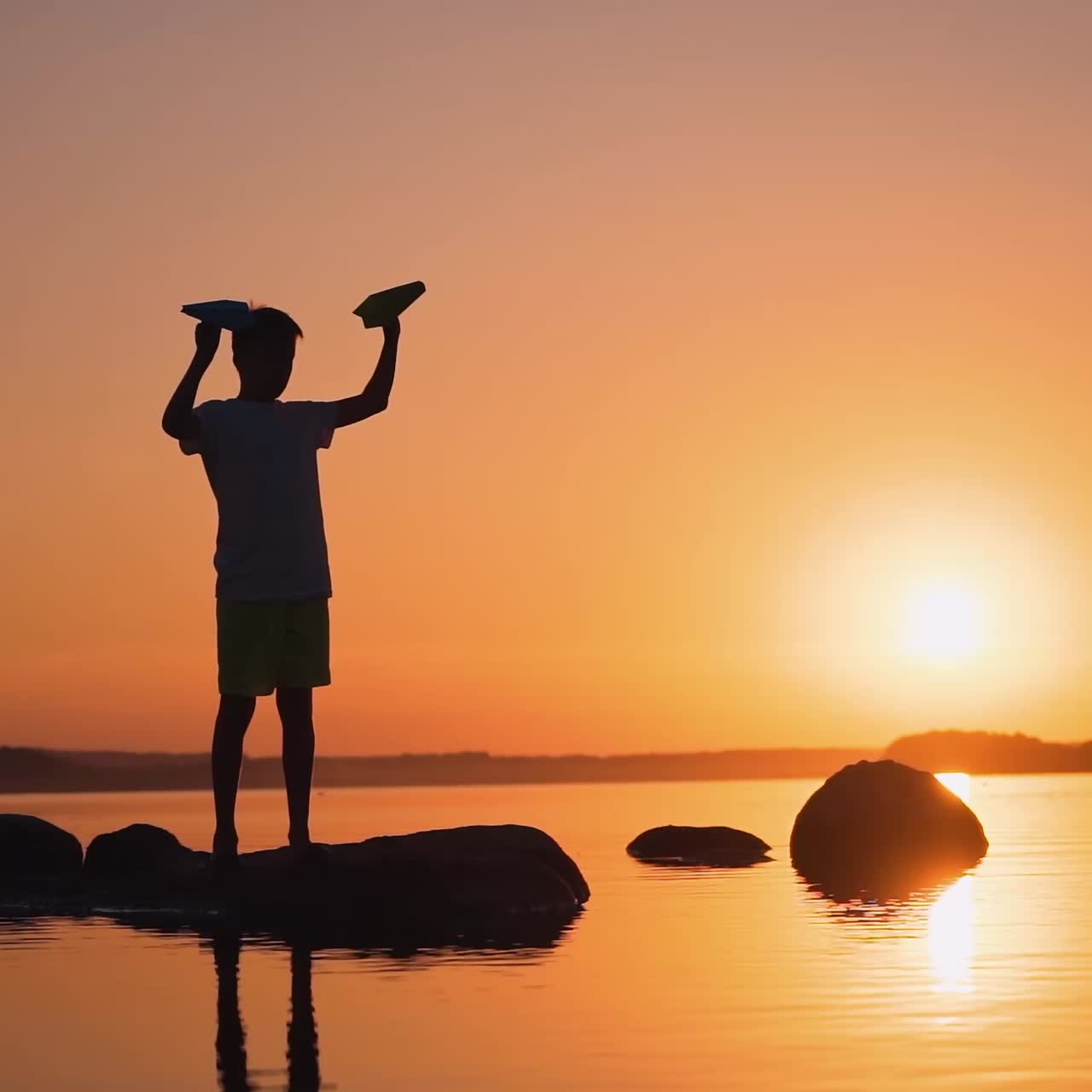Teenager near the river