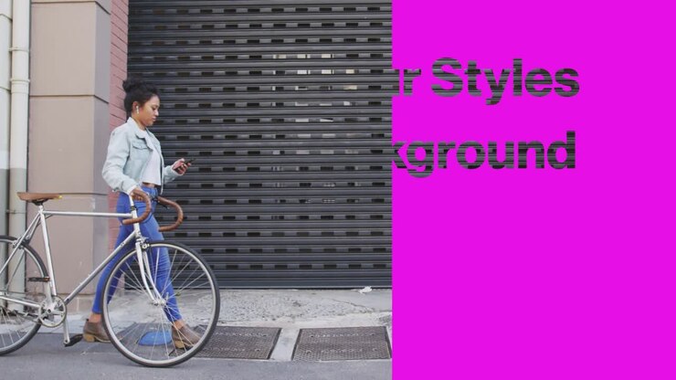 mujer feliz en la ciudad