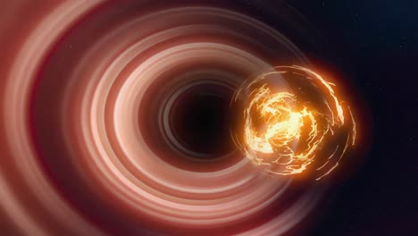 cosmic vortex with pulsating energy sphere