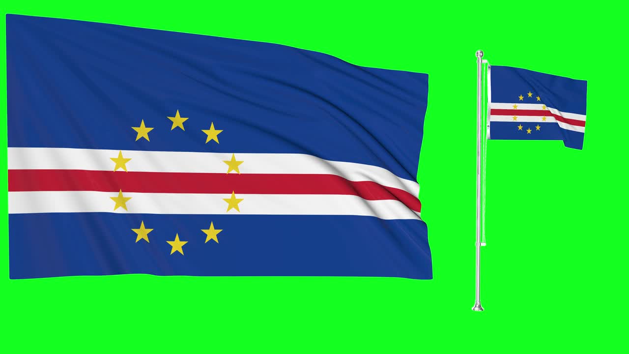 녹색 스크린 케이프 베르데  ⁇ 발 또는  ⁇ 발 기둥을 흔들고