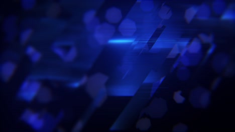 animation of deep blue fractured bokeh style background