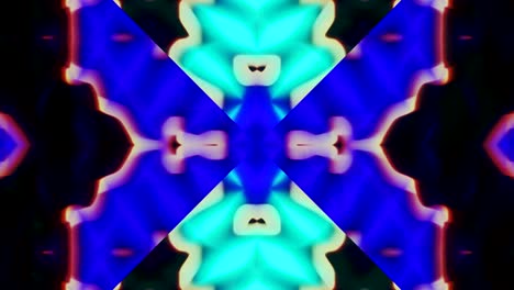 kaleidoscopio en movimiento. gráficos en movimiento de 4k