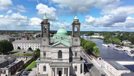 Drone-Shot-of-European-Church