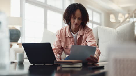 woman working from home on her laptop