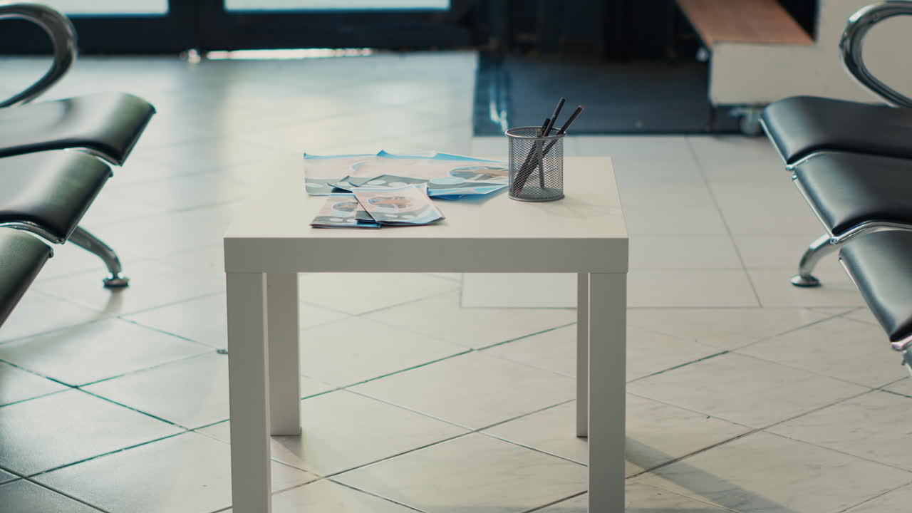 Waiting Room with Table and Chairs