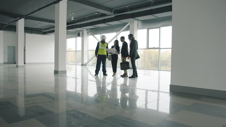 Riunione per il progetto di costruzione