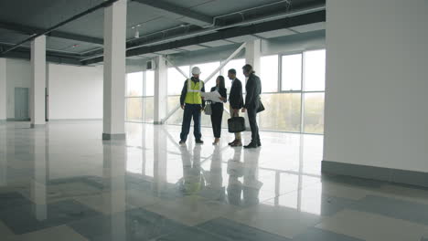 reunión de proyectos de construcción