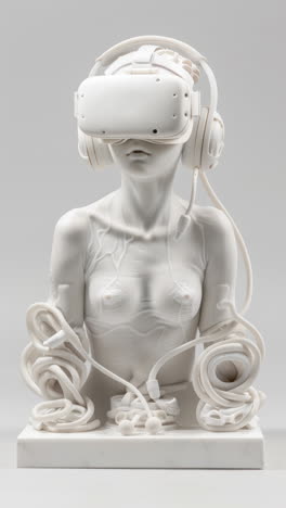 porcelain-female-statue-dolls-with-audio-speakers-and-headphones-made-with-AI