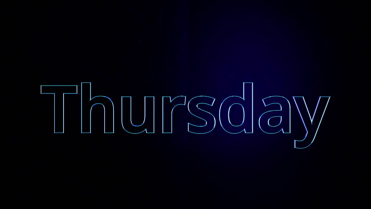 수요일과 금요일 텍스트 표시