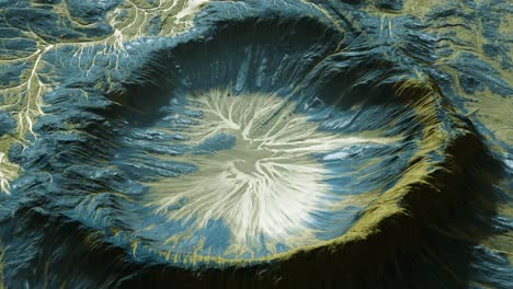 vista del paisaje del planeta alienígena