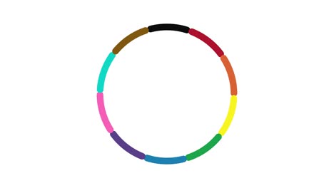 marco circular giratorio con colores de orgullo
