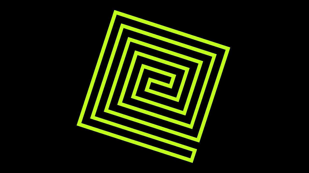 4k 비디오 모델 스트로보스코픽 및 최면 효과, 16:9 비디오 형식