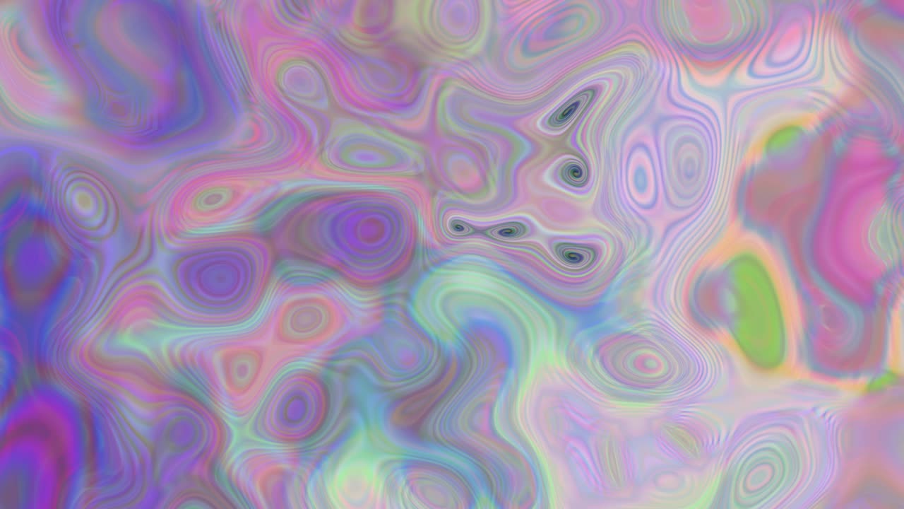 거품과 함께 추상적인 다채로운 움직이는 텍스처 배경