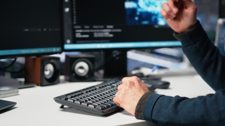 Admin In High Tech Data Center Coding With Machine Learning Generative Ai