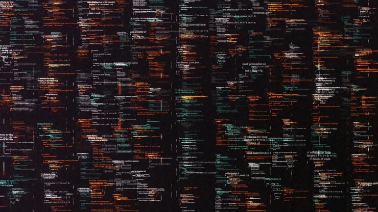 Visualizzazione astratta di codice informatico