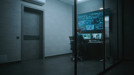security surveillance room