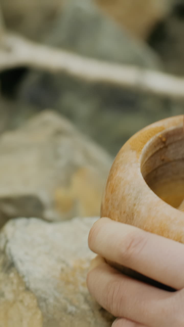 Using a Mortar and Pestle