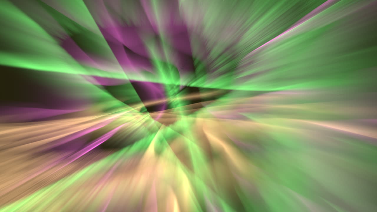 Abstract background in aurora colours gradually changing its shape