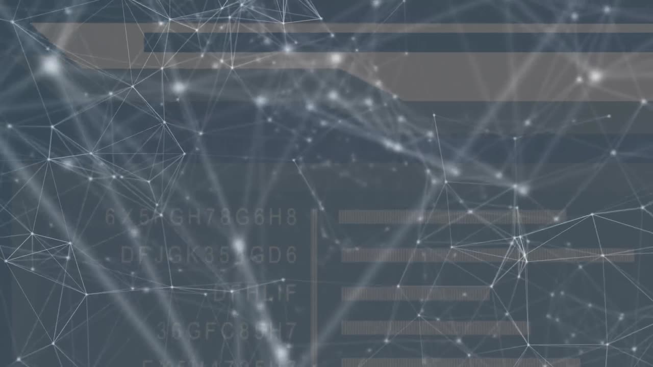 animación de la red de conexiones a través del procesamiento de datos