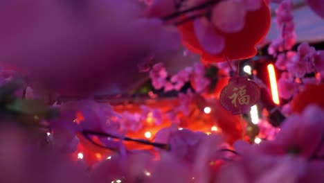 Red-blessing-paper-of-artificial-plum-blossom