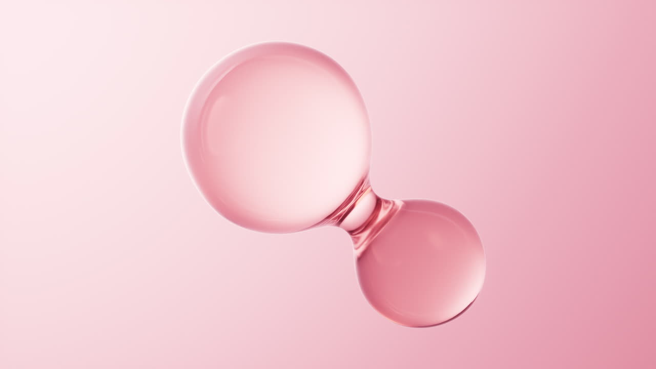 Transparent biological molecule background, 3d rendering.