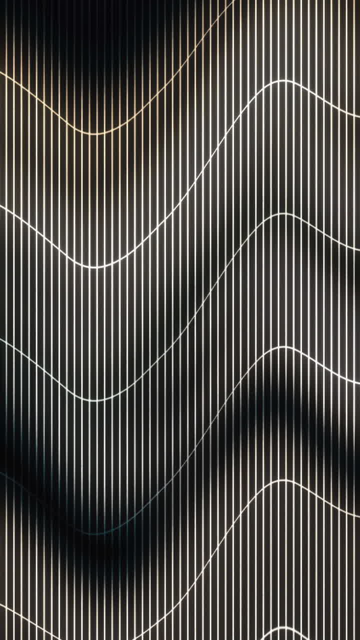 Wavy Black and White Panelled Wall