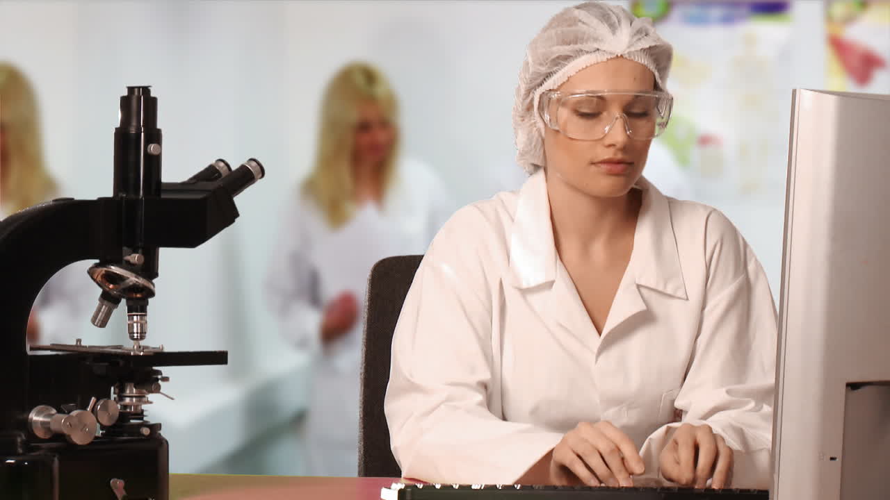 trabajando en un hospital