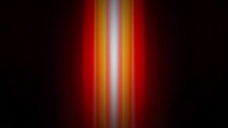 tecnología de bucle de animación líneas verticales de luz multicolores animación de onda de gradiente en negro. abstracto movimiento oscuro gradiente de luz senderos movimiento de fondo futurista. 4k rayas artísticas luz brillante bucle vj.