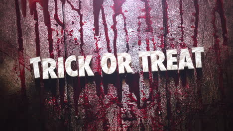 trick or treat with dark blood and motion camera