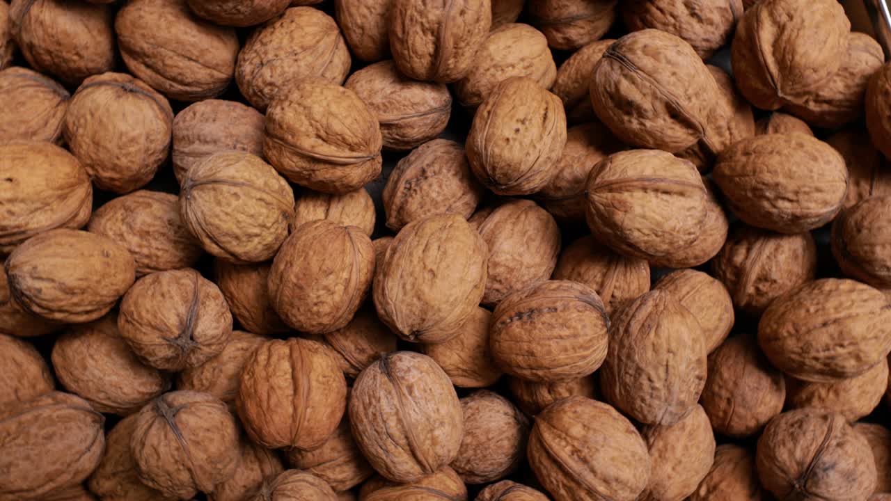 walnuts background (looping)