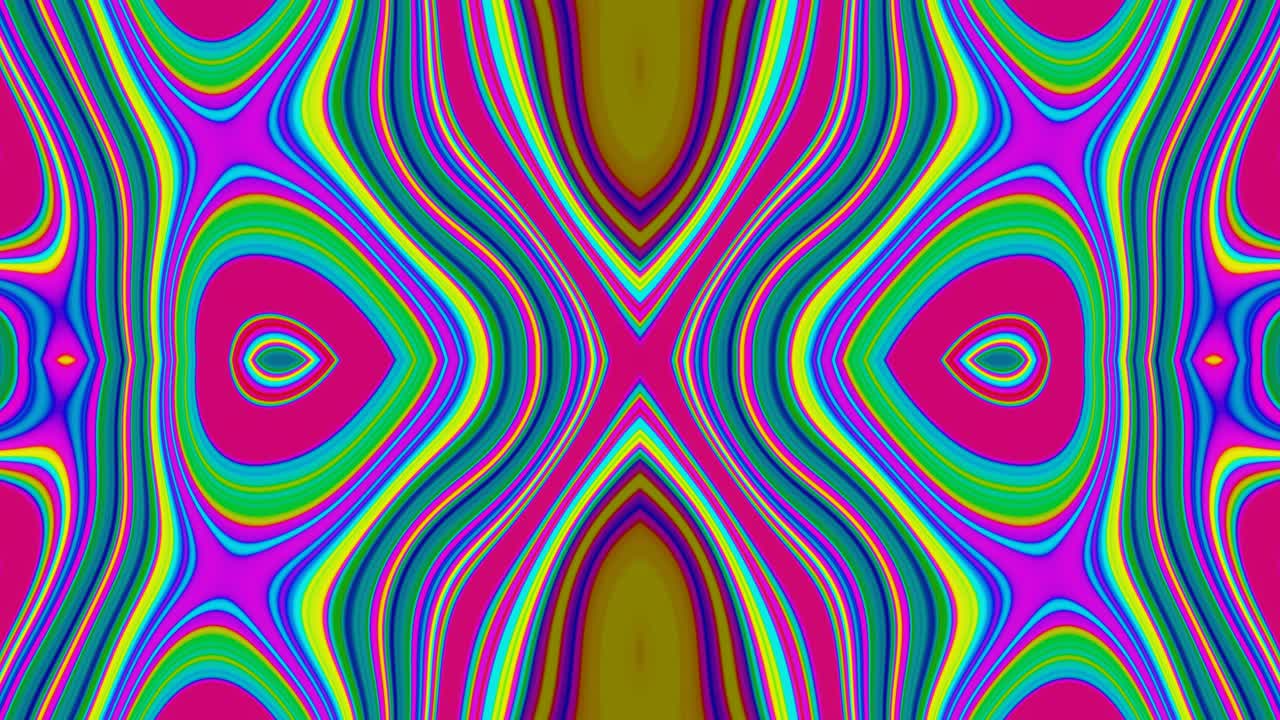 Mosaici Iridescenti Astratti Multicolore per Resolume VJ Loop