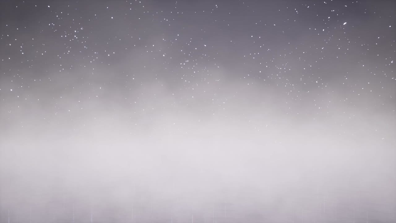 humo blanco sobre agua oscura animación sin fisuras. concepto espeluznante de la noche de halloween. niebla que cubre la superficie del lago por la noche imágenes en bucle. tranquilo estanque de niebla bajo un cielo estrellado video realista