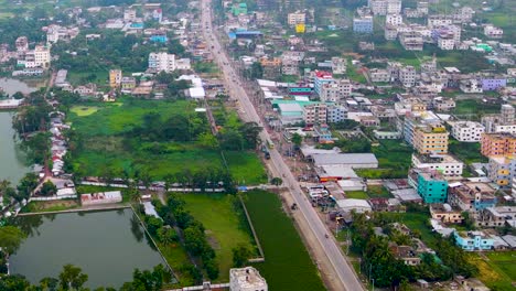 Barisal-Ciudad-Urbanizada-Asiática-En-Bangladesh-Ocupando-Parcelas-De-Propiedad