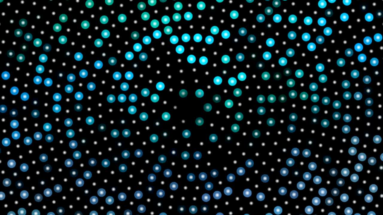 회전하는 원 모양, 원의 추상적인 패턴